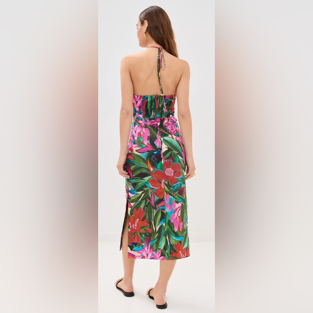 Floral Halter Maxi Dress - Picture 3 of 6